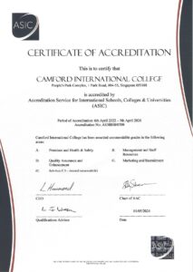 Certificate of Accrediation